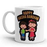 Ceramic Coffee Mug "Happy Raksha Bandhan" Printed