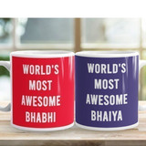 Ceramic Mug Gift For Bhaiya & Bhabhi