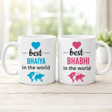Ceramic Mug Gift For Best Bhaiya & Bhabhi in The World