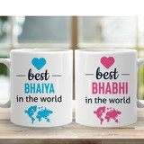 Ceramic Mug Gift For Best Bhaiya & Bhabhi in The World