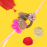 Attractive Mayur Designed Rakhi Thread