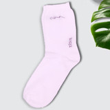 White Cotton Plain Socks