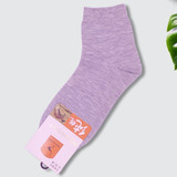 Combed Cotton Grey Plain Socks