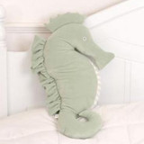 27 In. Soft Green Sea Horse Plushie