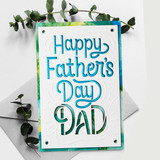 "Happy Father's Day Dad" Printed Greeting Card