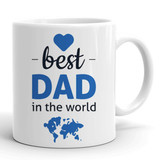 "Best Dad in The World" Printed Ceramic Mug