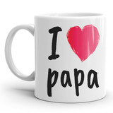 "I Love Papa" Printed Ceramic Mug Gift For Dad