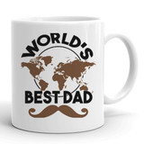"World's Best Dad" Printed Ceramic Mug Gift