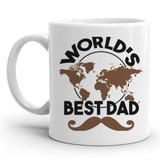 "World's Best Dad" Printed Ceramic Mug Gift