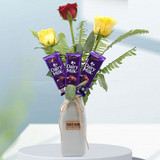 Flowers & Cadbury Chocolates in a Vase