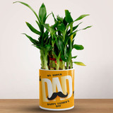 "My Super Dad" Printed Lucky Bamboo Mug "My Super Dad" Printed Lucky Bamboo Mug