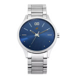 Fastrack Bare Basics Quartz Analog Blue Dial Stainless Steel Strap Watch