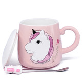 Cute Pink Unicorn Design Ceramic Coffee Mug