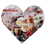 Love Heart Shape Birthday Greeting Card