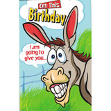 Cartoon Design Birthday Wishes Greeting Card