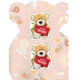 Teddy Design Cute Birthday Wishes Greeting Card