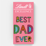 'Best Dad Ever' Wrapper on Lindt Excellence - 100g