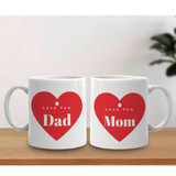 Couple Ceramic Coffee Mug Gift For Mom & Dad