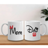 "Mom & Dad" Design Couple Ceramic Coffee Mug