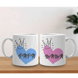 "Papa & Mama" Design Couple Coffee Mug