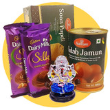 Haldiram's Sweets & Chocolates With Ganesh Statue