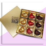 Beautiful Gift Box Filled with Gourmet Chocolates (9 Pcs)