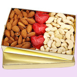 Dry Nuts & Gourmet Chocolates Filled in a Box Dry Nuts & Gourmet Chocolates Filled in a Box