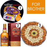 Chivas Regal Whiskey with Dry Nuts and Mala Set For Tihar