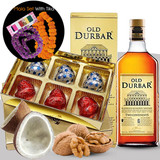Old Durbar with Chocolates Box, Walnut, Coconut & Mala Set (Free Saptarangi Tika)