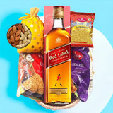 Red Label Whisky 1000ml with Namkeen Snacks Combo