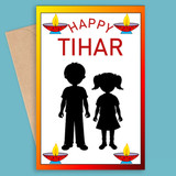 "Happy Tihar" Printed Greeting Card