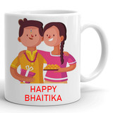 "Happy Bhai Tika" Printed Ceramic Cup
