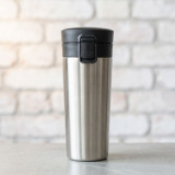 Insulated Stainless Steel Vacuum Mug 450ml - Silver