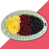 Oval Tray Decorated with Dried Fruits