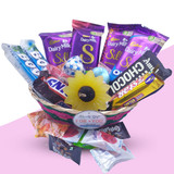 Chocolates Multi flavoured in a Basket