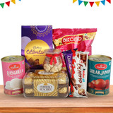 Chocolates Combo With Sweets, Dry Nuts & Bikano Namkeen Chocolates Combo With Sweets, Dry Nuts & Bikano Namkeen