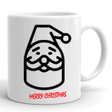 "Merry Christmas" Printed White Ceramic Mug