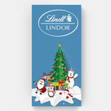 Lindt Lindor Hazelnut Chocolate - 100g With Christmas Wrapper