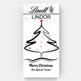 Merry Christmas Lindt Lindor White Chocolate with Recipient Name