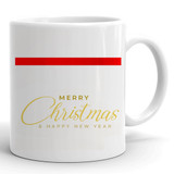 Merry Christmas & Happy New Year Printed Elegant Mug