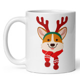 Reindeer Printed Ceramic Mug With Message