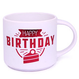 Ceramic Coffee Mug "Happy Birthday" Design