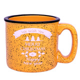 Christmas & New Year Wishes Design Mug 3.5" (Fire Yellow)