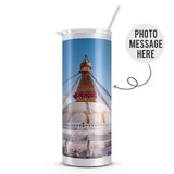 Customized Photo and Message Print Straw Bottle/Tumbler
