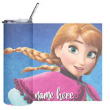 Princess Anna Design Name Print Tumbler