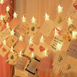 Personalized Photo Print Star Shape LED Photo Clip String Light Personalized Photo Print Star Shape LED Photo Clip String Light