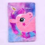 Furry Multicolor Notebook with a Unicorn Theme Furry Multicolor Notebook with a Unicorn Theme
