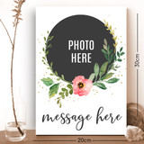 Personalized Photo & Message Printed on Metal