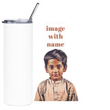 Customized Photo and Message Print Straw Bottle
