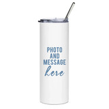 Customized Photo and Message Print Straw Bottle